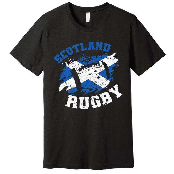 Scotland Rugby Scottish Scotland Flag Premium T-Shirt