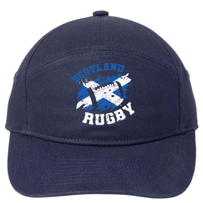 Scotland Rugby Scottish Scotland Flag 7-Panel Snapback Hat