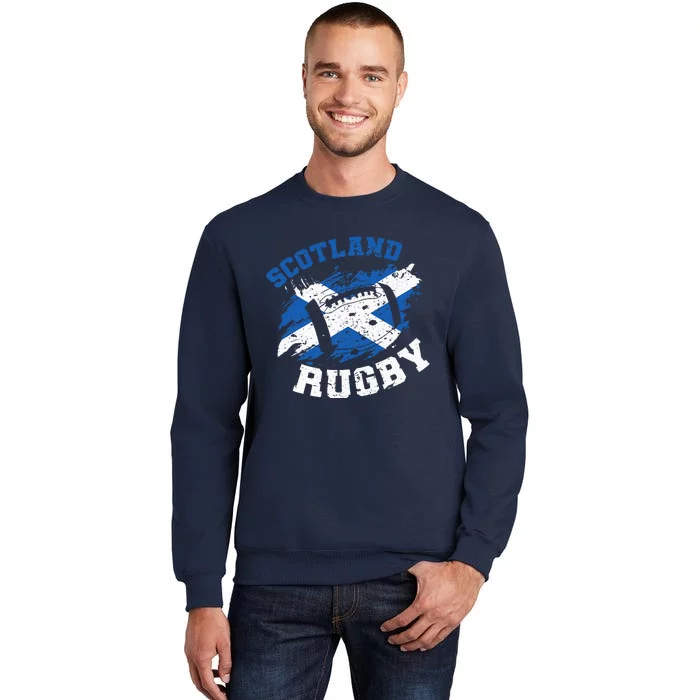 Scotland Rugby Scottish Scotland Flag Tall Sweatshirt