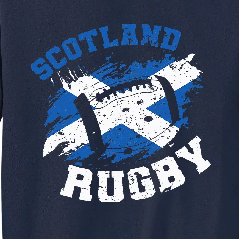 Scotland Rugby Scottish Scotland Flag Tall Sweatshirt