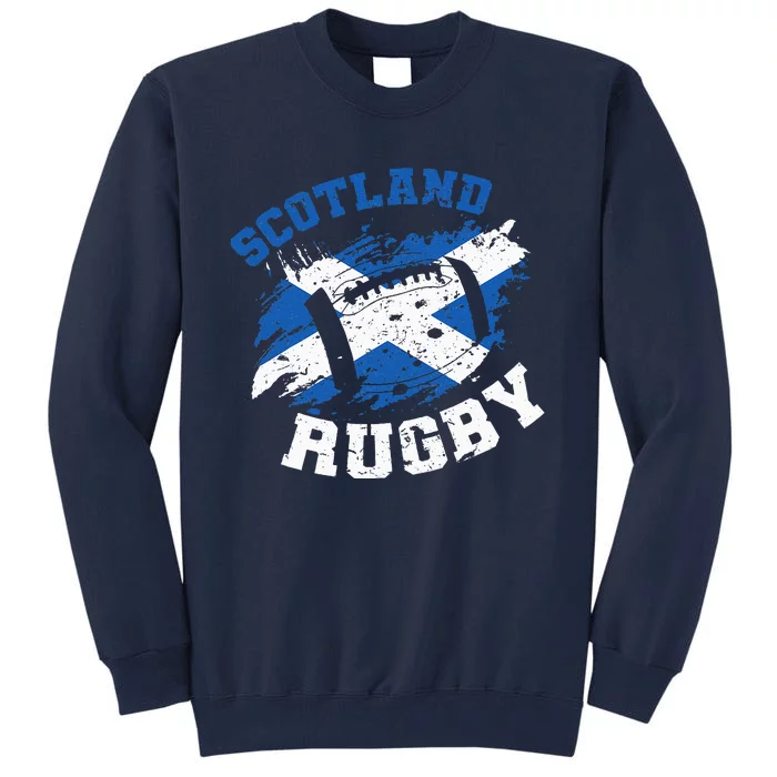 Scotland Rugby Scottish Scotland Flag Tall Sweatshirt