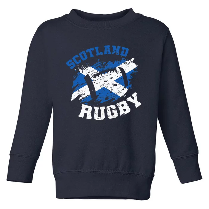 Scotland Rugby Scottish Scotland Flag Toddler Sweatshirt