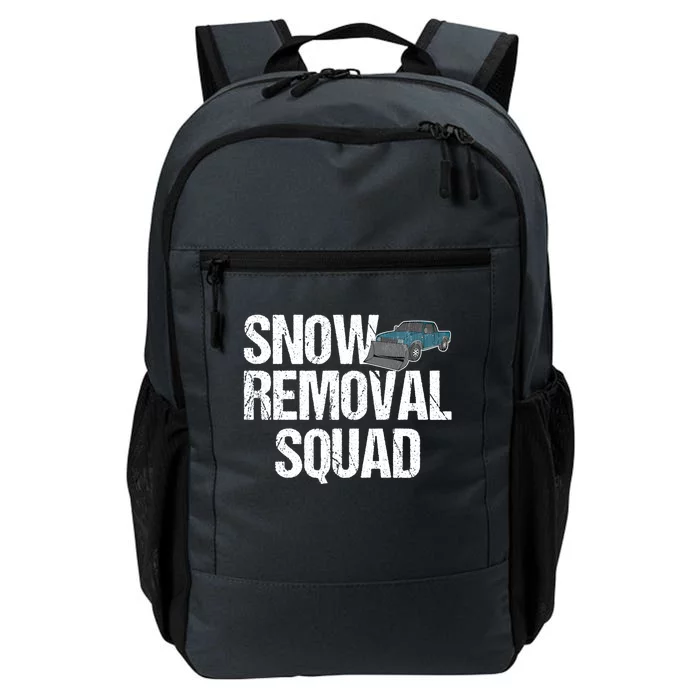 Snow Removal Squad Snow Plow Truck Funny Gift Daily Commute Backpack