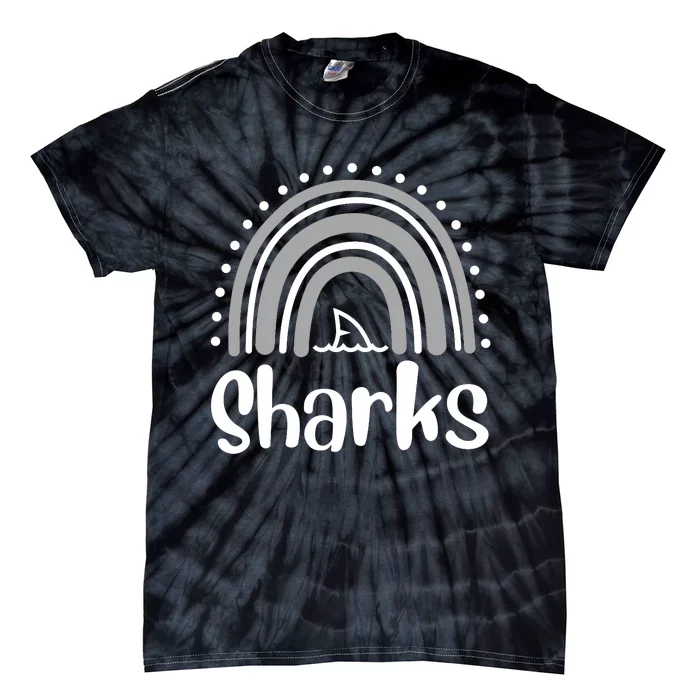 Sharks Rainbow Shirt Premium Tie-Dye T-Shirt