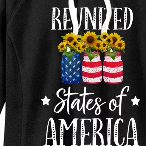 Sunflower Reunited States Of America Gift Women's Fleece Hoodie