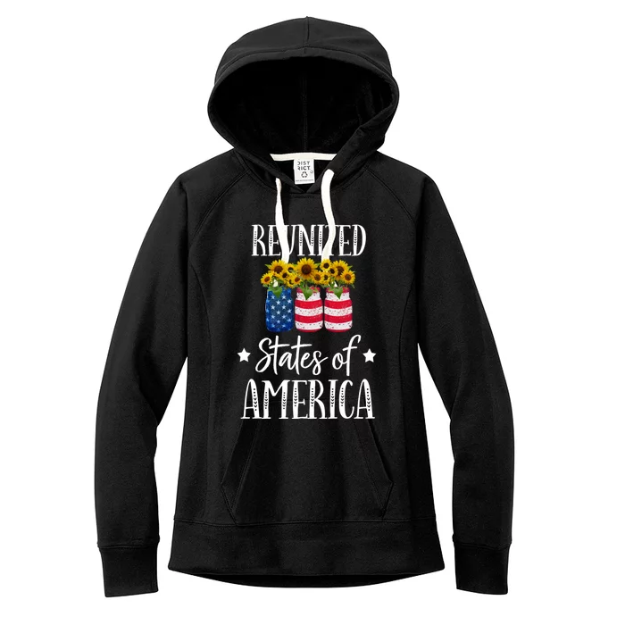 Sunflower Reunited States Of America Gift Women's Fleece Hoodie