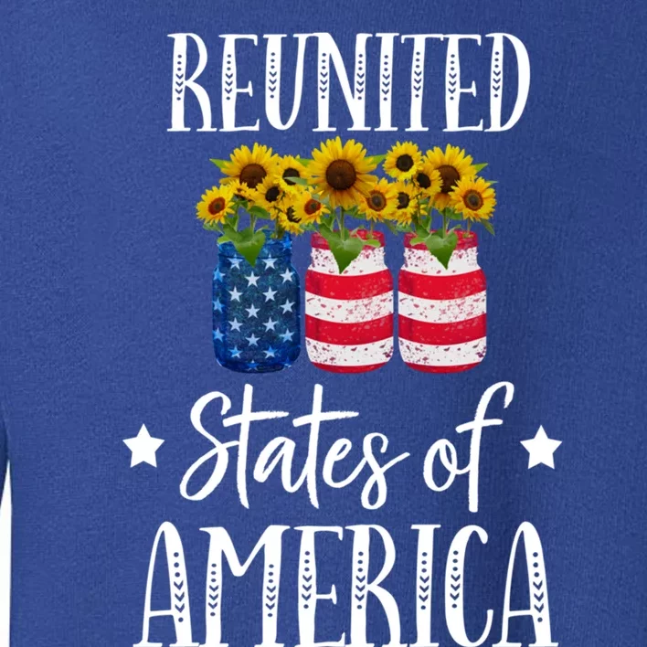 Sunflower Reunited States Of America Gift Toddler Sweatshirt