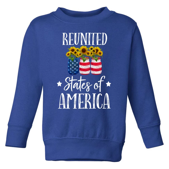 Sunflower Reunited States Of America Gift Toddler Sweatshirt