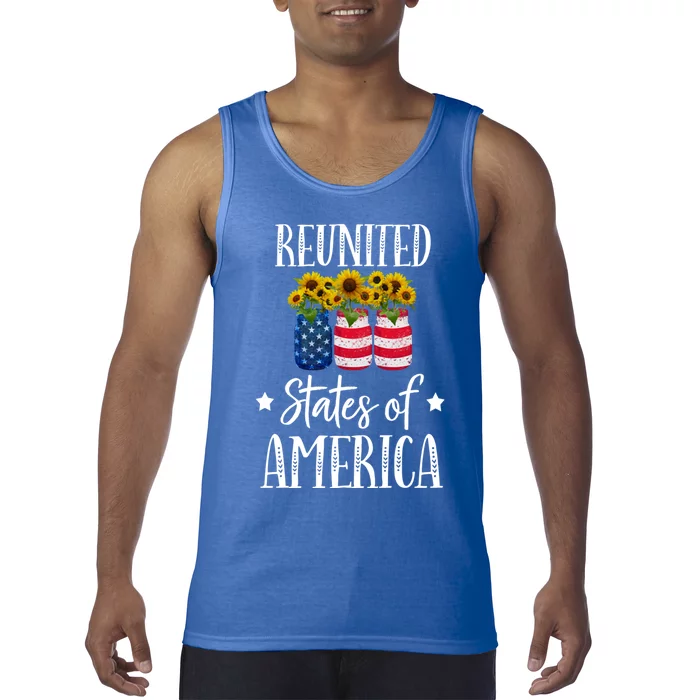 Sunflower Reunited States Of America Gift Tank Top