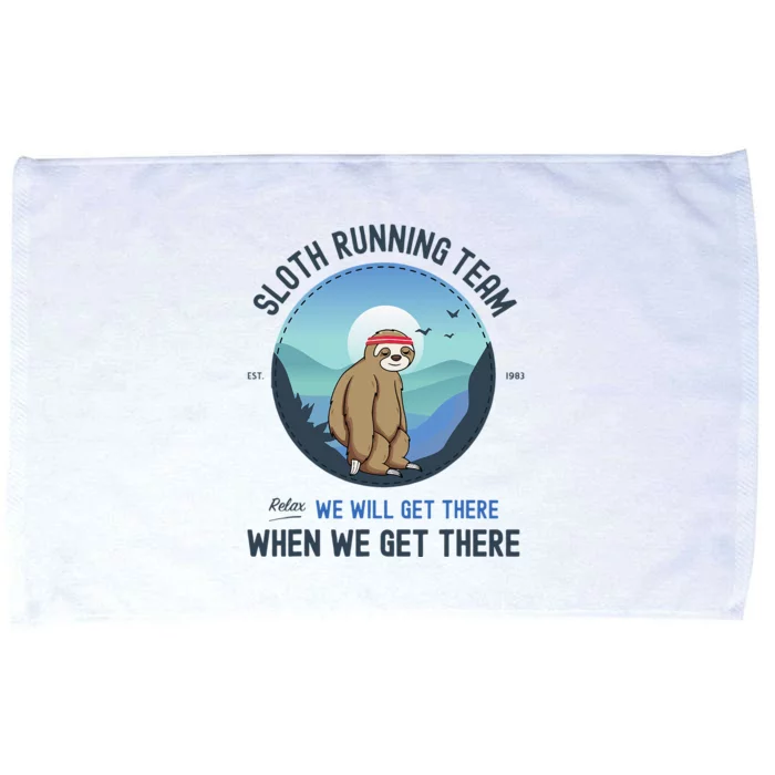 Sloth Running  Sloth Running Team Microfiber Hand Towel