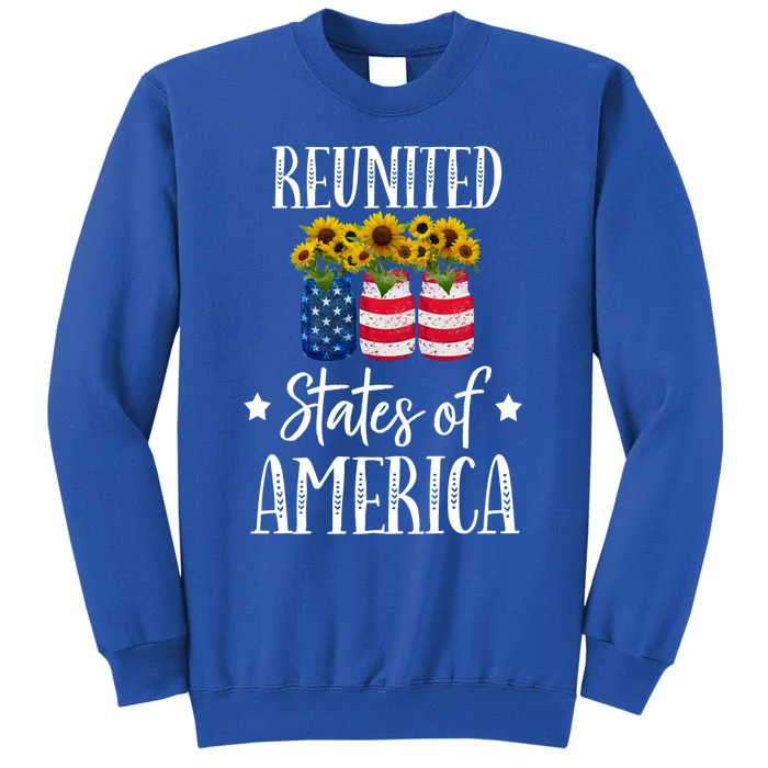 Sunflower Reunited States Of America Gift Tall Sweatshirt