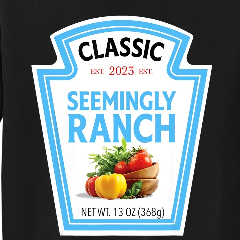 Seemingly Ranch Sauce Dressing Halloween Costume Matching Sweatshirt