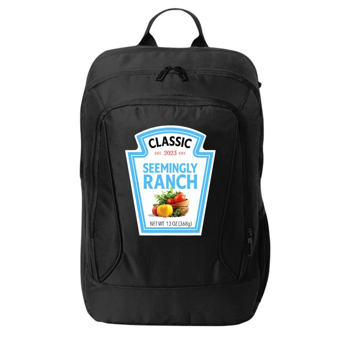 Seemingly Ranch Sauce Dressing Halloween Costume Matching City Backpack