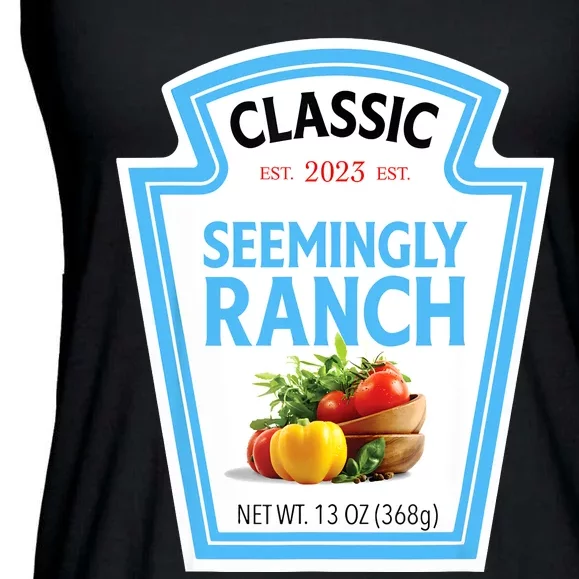 Seemingly Ranch Sauce Dressing Halloween Costume Matching Ladies Essential Flowy Tank