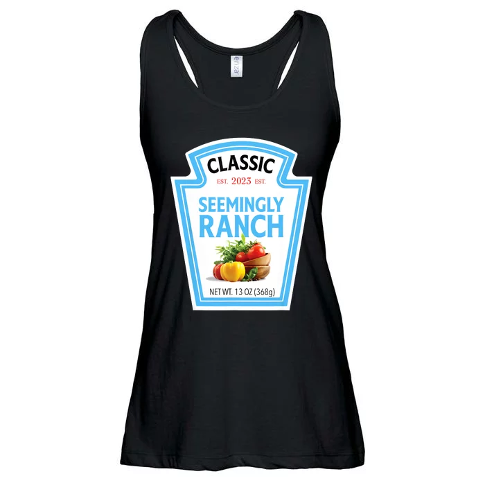 Seemingly Ranch Sauce Dressing Halloween Costume Matching Ladies Essential Flowy Tank