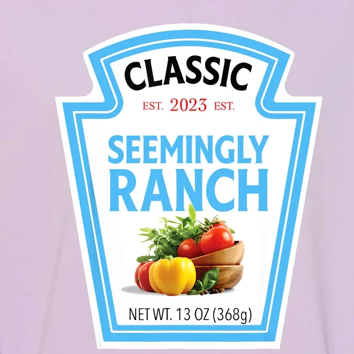 Seemingly Ranch Sauce Dressing Halloween Costume Matching Garment-Dyed Sweatshirt