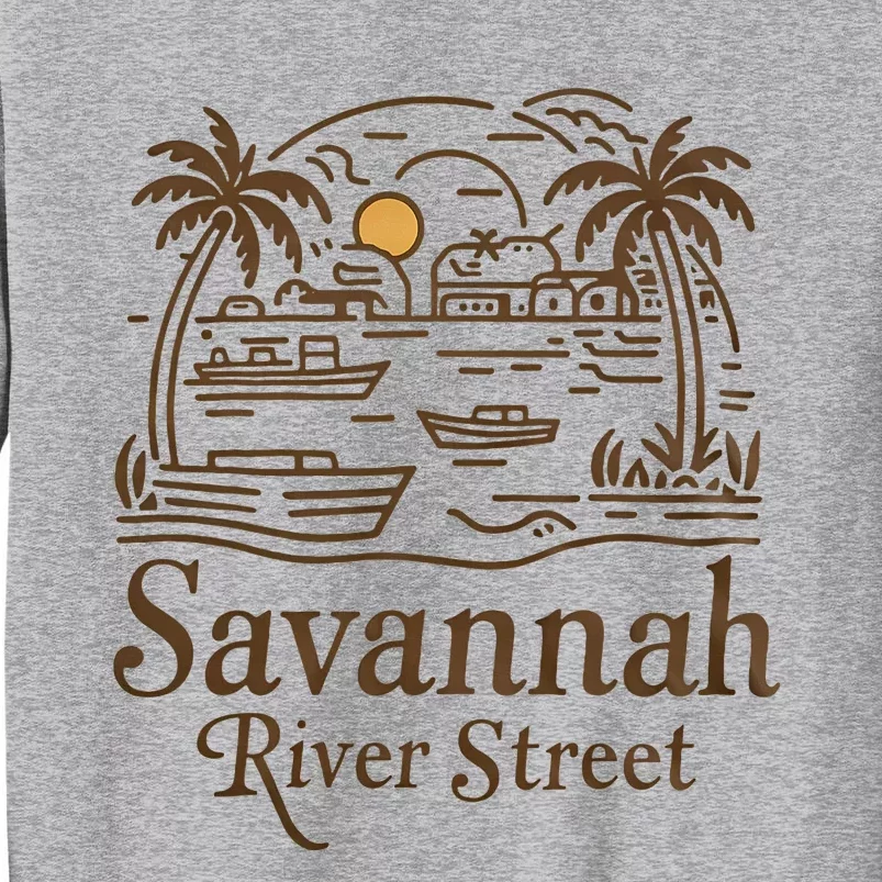 Savannah River Street Georgia Souvenir Tall Sweatshirt