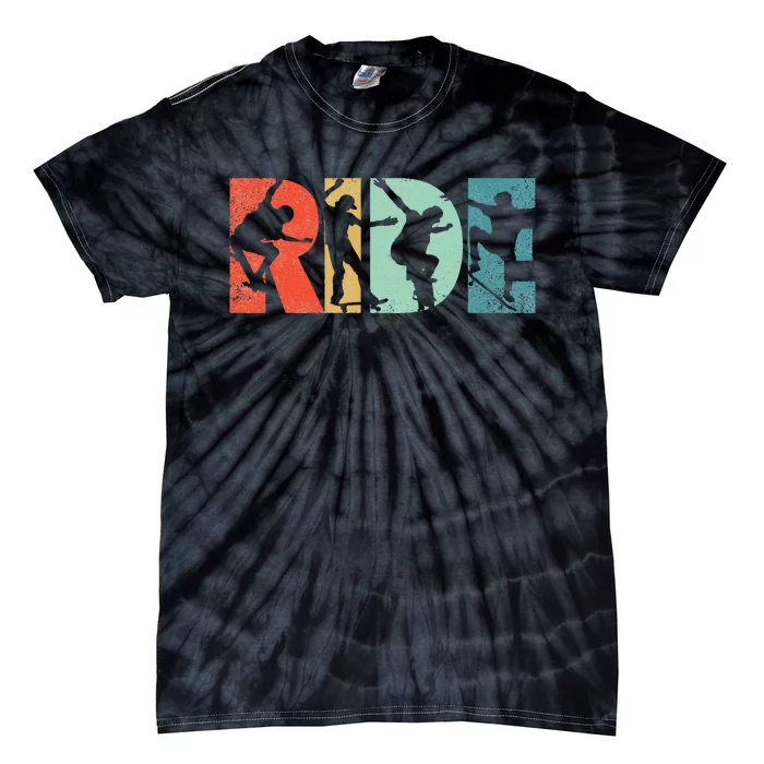 Skateboard Ride Skateboarding Vintage Gift For Skateboarder Tie-Dye T-Shirt