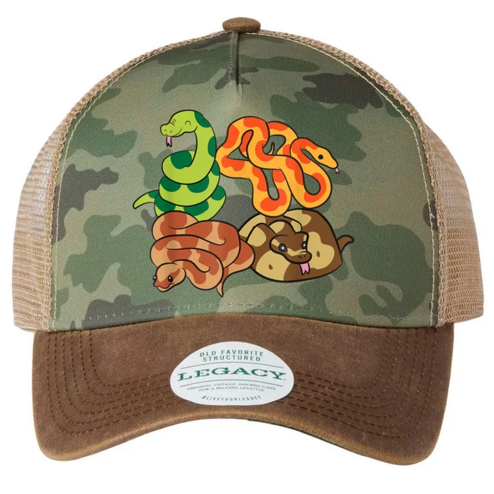 Snake Reptile Serpents Funny Snakes Legacy Tie Dye Trucker Hat