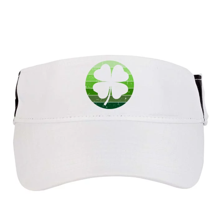 Shamrock Retro Sunset Lucky Leaf Adult Drive Performance Visor