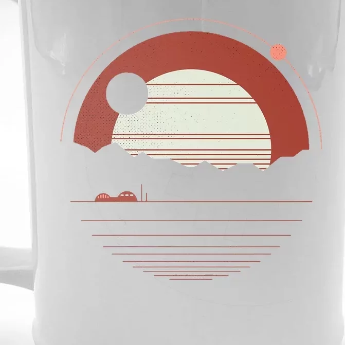 Solitude Red Sun Front & Back Beer Stein