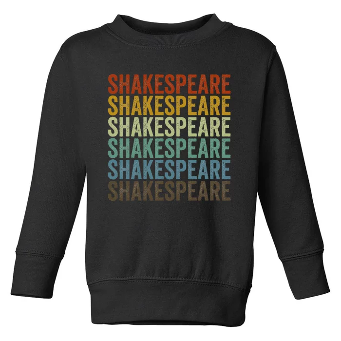 Shakespeare Retro Toddler Sweatshirt