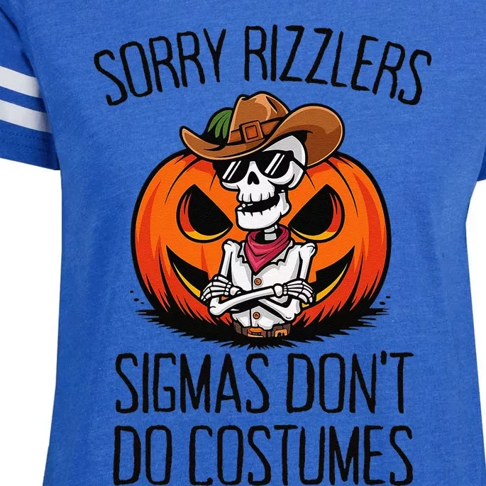 Sorry Rizzlers Sigmas DonT Do Costumes Alpha Gen Enza Ladies Jersey Football T-Shirt