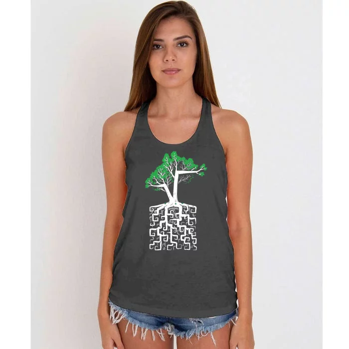 Square Root Women's Knotted Racerback Tank