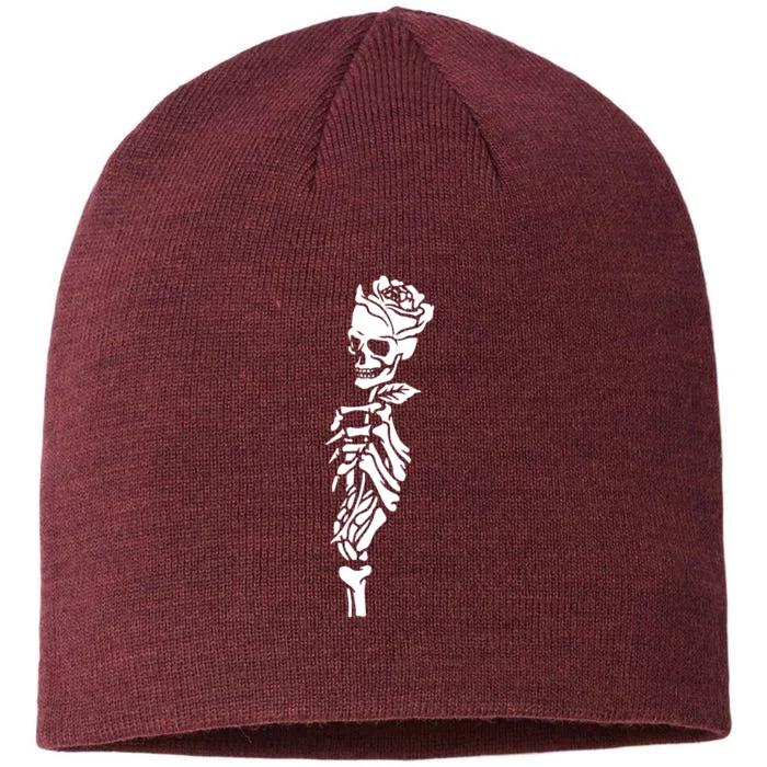 Skull Rose 8 1/2in Sustainable Knit Beanie