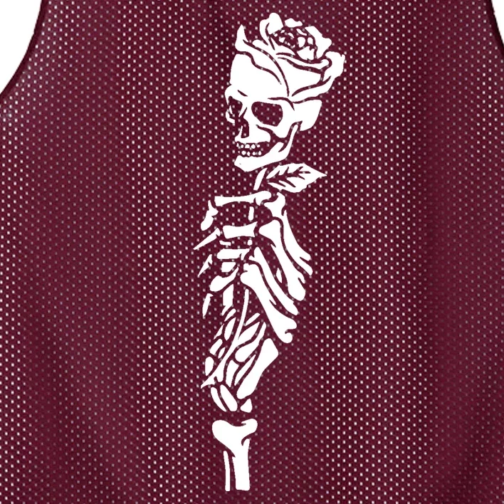 Skull Rose Mesh Reversible Basketball Jersey Tank