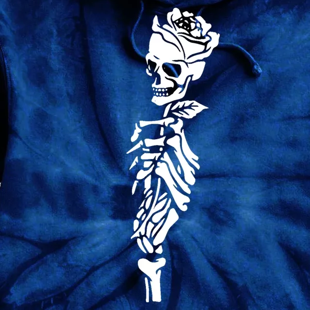 Skull Rose Tie Dye Hoodie