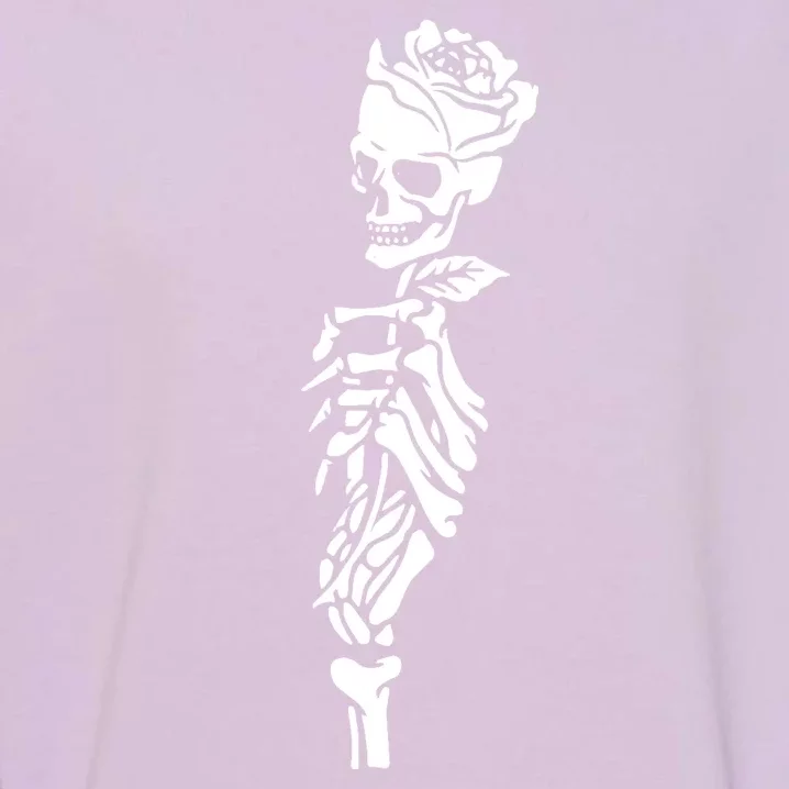 Skull Rose Garment-Dyed Sweatshirt