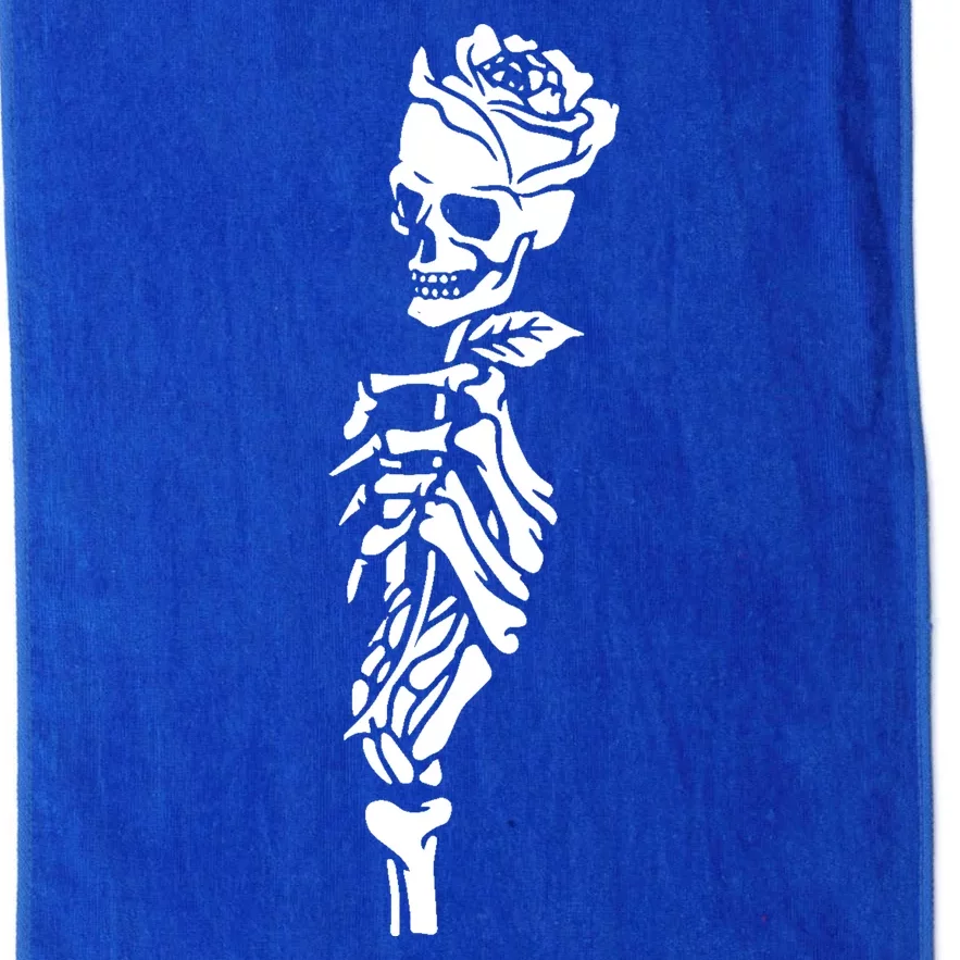 Skull Rose Platinum Collection Golf Towel