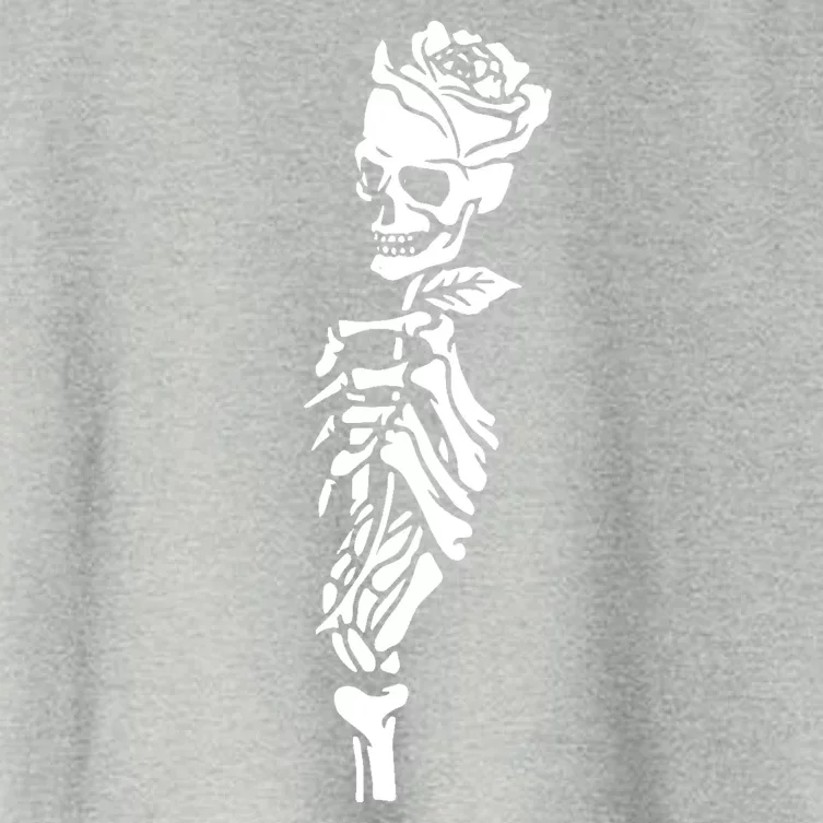 Skull Rose Women's Crop Top Tee