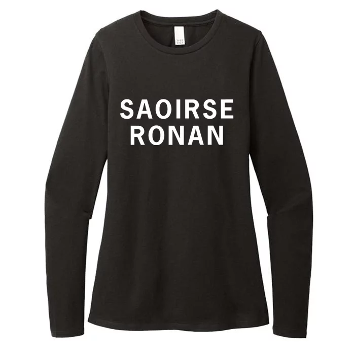 Saoirse Ronan Womens CVC Long Sleeve Shirt