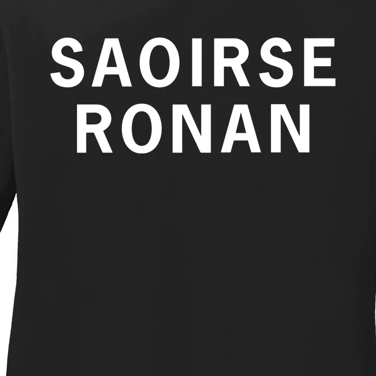 Saoirse Ronan Ladies Long Sleeve Shirt