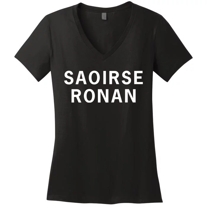 Saoirse Ronan Women's V-Neck T-Shirt