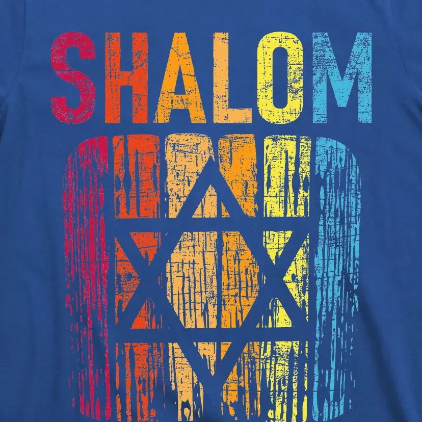 Shalom  Retro Star Of David Jewish Peace Hebrew Israelites T-Shirt