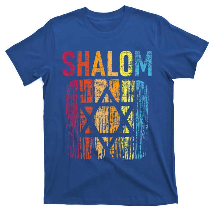 Shalom  Retro Star Of David Jewish Peace Hebrew Israelites T-Shirt