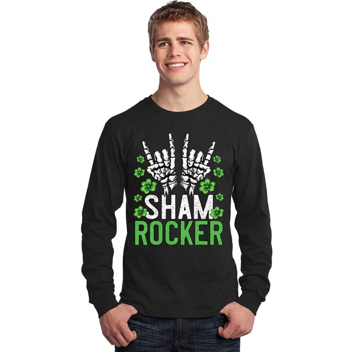 Sham Rocker St Patricks Day Outfit For Rock Fans Tall Long Sleeve T-Shirt