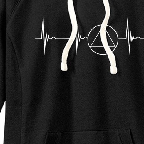 Sober Recover Sobriety Heartbeat Ekg Pulse Abstinence Gift Women's ...