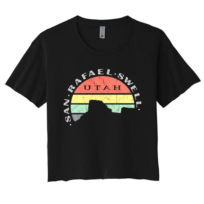 San Rafael Swell Utah Women's Crop Top Tee