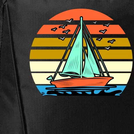 Sailing Retro Sail Boat City Backpack