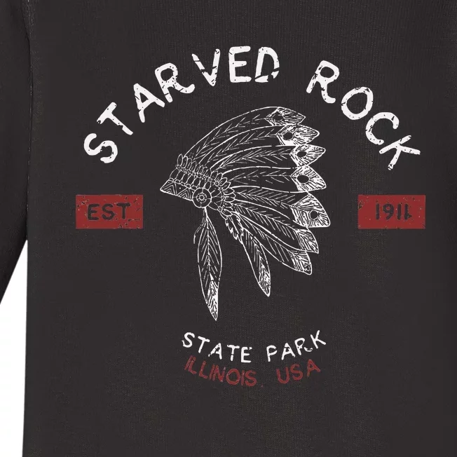 Starved Rock State Park Illinois Gifts Il Baby Long Sleeve Bodysuit