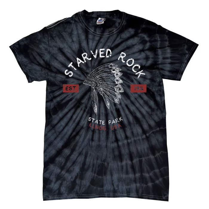 Starved Rock State Park Illinois Gifts Il Tie-Dye T-Shirt