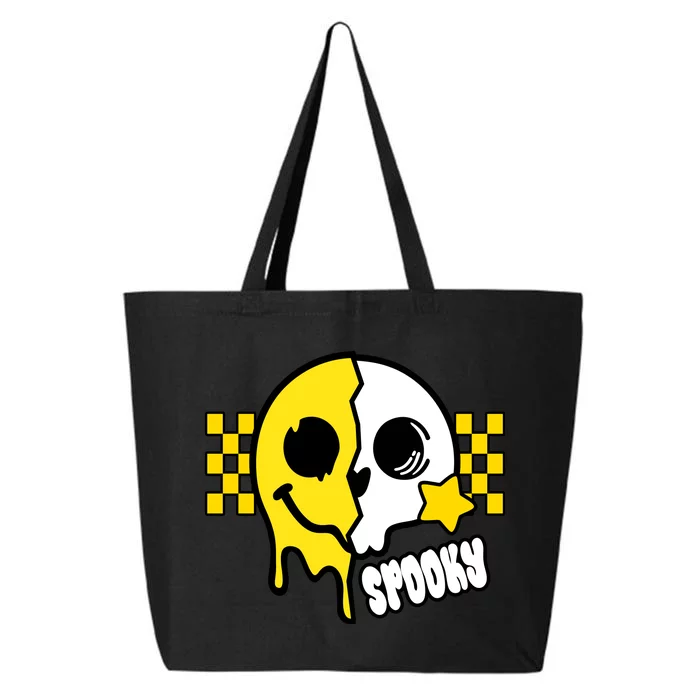 Spooky Retro Smile Skeleton Halloween 25L Jumbo Tote