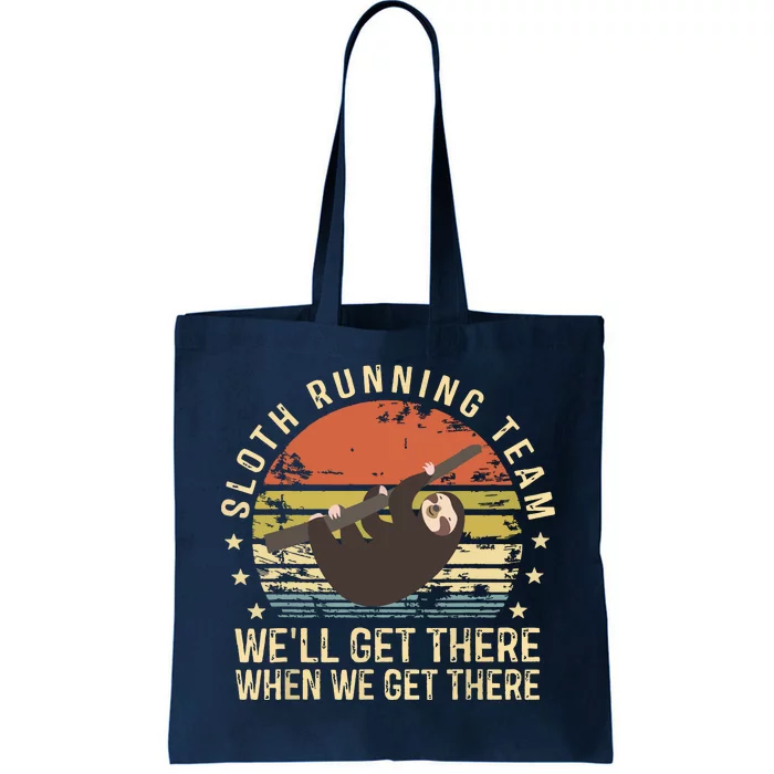 Sloth Running Team Funny Lazy Sloth Lover Gifts Vintage Tote Bag