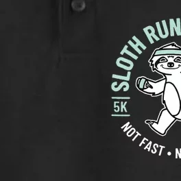 Sloth Running Team Not Fast Not Furious Dry Zone Grid Performance Polo