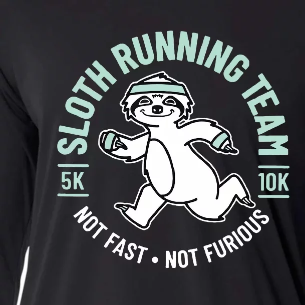 Sloth Running Team Not Fast Not Furious Cooling Performance Long Sleeve Crew