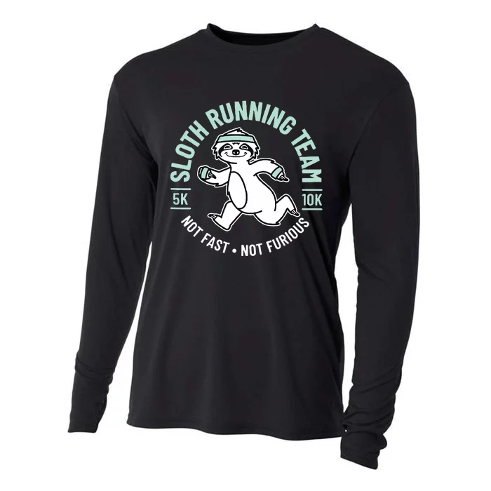 Sloth Running Team Not Fast Not Furious Cooling Performance Long Sleeve Crew